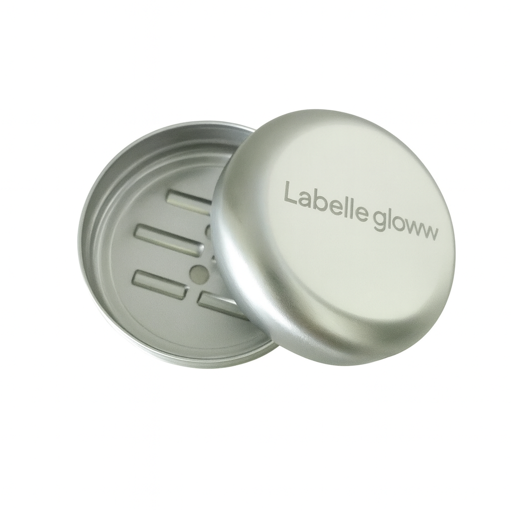 Porta-Sabonete de Alumínio com Drenagem – Labelle Gloww,| Compacto, Higiênico e Ecológico
